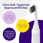 Burst Original Sonic Electric Toothbrush for Adults (White) | Soft Bristles | Deep Clean Stain & Plaque Removal | 3 Modes: Teeth Whitening, Sensitive & Massage