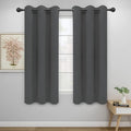 Easy-Going Blackout Curtains for Bedroom, Solid Thermal Insulated Grommet and Noise Reduction Window Drapes, Room Darkening Curtains for Living Room, 2 Panels(46x63 in, Gray)