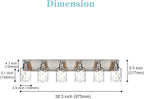 BONLICHT Vanity Light Fixture Brushed Nickel 6-Light Modern Farmhouse Wall Sconce Bathroom Lighting with Hammered Glass Industrial Wall Mount Lights for Kitchen Dining Room Cabinet Corridor