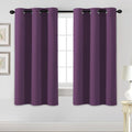 H.VERSAILTEX Blackout Curtains for Bedroom Thermal Insulated Room Darkening Living Room Curtains 63 Inch Long Grommet Privacy Protection Window Curtain Panels/Drapes for Nursery, 2 Panels,Plum Purple