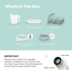 COMFEE' Portable Mini Dishwasher Countertop with 5L Built-in Water Tank for Apartments& RVs, No Hookup Needed, 6 Programs, 360° Dual Spray, 162℉ High-Temp& Air-Dry Function