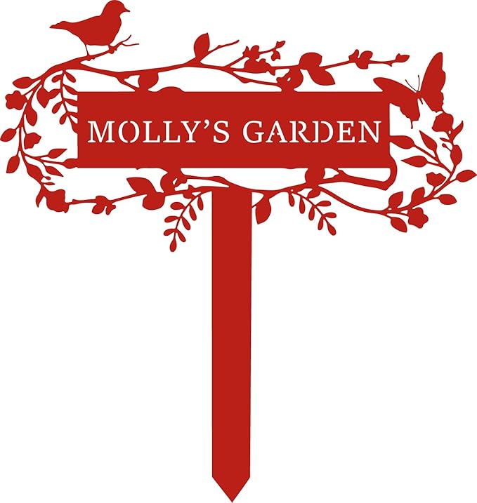 Customized Bird Names Garden Metal Stake Sign, Patio & Lawn Decor