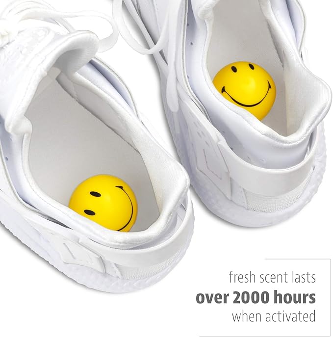 Sneaker Balls Fruitastic Sof Sole Shoe Eliminator & Remover, 3PK-Fresh, Clean Scent Blocks Odors-Twist-to-Activate, Colorful Designs, 6 Pack