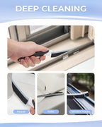 Crevice Cleaning Brushes, Scrub Brush for Hard to Reach Small Space, Home Essentials, Cleaning Supplies, Cleaning Tools for Household Use, Bathroom, Shower, Kitchen, Toilet, Window (3, Blue)