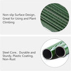 Garmeinea Garden Stakes 48 Inches Plastic Coated Steel Plant Stakes for Growing Climbing Plants, Pack of 25