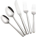 Silverware Set Flatware Set 40 Pieces Stainless Steel Cutlery Set Hexagonal Pattern Mirror Finished Home Daily Use Housewarming Wedding Gift Service for 8