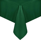 sancua Rectangle Tablecloth - 90 x 132 Inch - Stain and Wrinkle Resistant Washable Polyester Table Cloth, Decorative Fabric Table Cover for Dining Tables, Buffet Parties and Christmas, Hunter Green