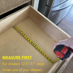 Fabsome Drawer Divider 6 Pack, Bamboo Dresser Organizers for Clothes Socks Underwear Baby Clothing, Wooden Separators for Nursery Organization Adjustable from 12.5'' to 17'' with Soft Foam Ends
