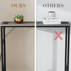31.5‘’ Console Table, Skinny Entryway Table with Fast-Charging Station, Narrow Long Sofa Table, Behind Slim Couch Table for Entrance, Hallway, Living Room Decor ST-GY80-1
