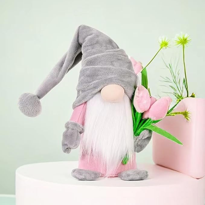 Fall Decoration for Home,15 inch Fall Gnomes Plush Decor for Tiered Tray, Thanksgiving Gnome Plush Doll Swedish Gnomes Gifts Autumn Table Decoration Home Tabletop Elf Doll,Grey