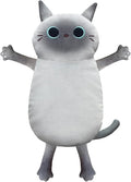 Microwave Heating Pad for Cramps Pain Relief, 17 * 9'' Moist Microwavable Stuffed Animal Period Menstrual Heating Pads for Cramps, Back, Neck Shoulder and Knee- Siamese Cat