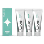 Live Orals Whitening Toothpaste 80g x 3Units - Fluoride-Free Stain Removal, Strengthens Enamel, Natural Ingredients, Fresh Mint Flavor