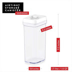 DWËLLZA KITCHEN Airtight Food Storage Containers – 4 Piece set Air Tight Pantry Storage Containers Clear Kitchen Organization and Storage Set BPA-Free - Keeps your Food Fresh & Dry