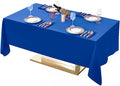 Surmente Blue Tablecloth 60 x 102-inch Rectangular Polyester Table Cloth for Weddings, Banquets, or Restaurants