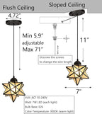 Frosted White Glass Pendant Lights for Kitchen Island Dining Room Light Fixture Chandelier Hanging Lighting with Warm Light Bulb