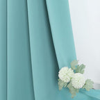 ChrisDowa Blackout Curtains 84 inches Long for Bedroom - 2 Panels Set Grommet Thermal Insulated Room Darkening Curtains for Living Room (Aqua, 42 x 84 Inch)