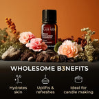 Gya Labs Rose Geranium Essential Oil for Skin - 0.34 Fl Oz - 100% Pure Natural Rose Geranium Oil for Diffuser, Aromatherapy Self-Care & Candle Making Scent