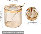 Acrylic Condiment Spice Jars,Condiment Spice Box With Lids and Spoons and Tray,Clear Plastic Sugar Salt Canisters,Seasoning Box 3 Pack,Seasoning Box Set for Kitchen to Storage Salt,Paprika,Sugar