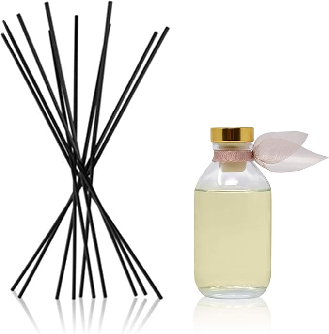 LOVSPA Reed Diffuser Set, Warm Vanilla Sugar Scented Oil Diffuser with Sticks, Home Fragrance Accessories for Bathroom Shelf Decor, Aroma Diffusers for Home or Office Fall Decor, USA Made