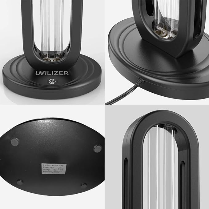 UVLIZER Tower - UV Light Sanitizer & Ultraviolet LED Lamp (UV-C Cleaner for Home, Office, Room | UVC Disinfection Lamp | Kill 99% of Germs, Bacteria, Virus, Mold, Dust Mites | USA)