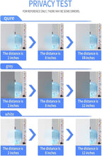 Frosted Glass Window Privacy Film Decorative, Bathroom Privacy Film for Glass Windows Cover, Static Cling, Removable, Reusable, Anti-UV, Anti-Glare, Heat Blocking,（Pure,17.5X196.9Inch）