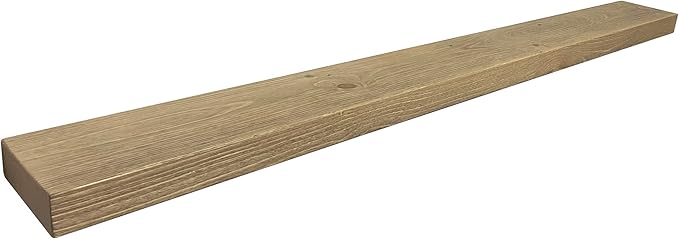 joelsantiques 60 Inch Wooden Floating Shelves for Wall - 60x6x2 in - Made of Natural Wood - Rustic Wall Shelves for Bedroom - Perfect for Living Room, Kitchen - Natural