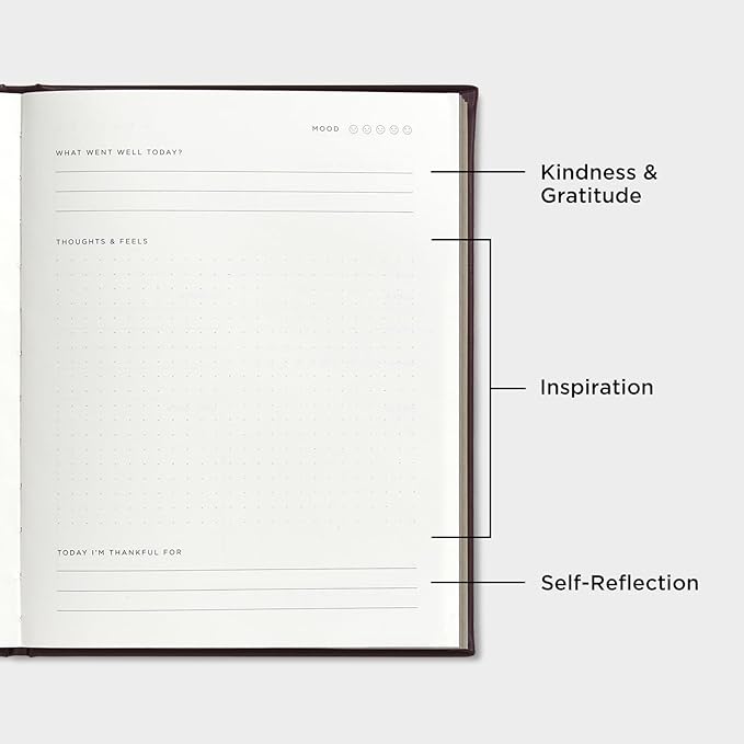 And Per Se Wellness Journal, Undated Daily Wellness Planner to Practice Positive Thinking, Mindfulness & Reflection, 91 Days Self-Care Journal For Women & Men (Black)
