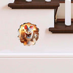 3D Mouse Sitting on Toilet - Mousehole Wall Sticker Decal - Removable Bathroom Decor - Kids Room - Peel & Stick - Whimsical Home Decor - MICESTERPIECE