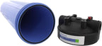 Pentair Pentek 150467 Big Blue Filter Housing, 3/4" NPT #20 Whole House Heavy Duty Water Filter Housing with High-Flow Polypropylene (HFPP) Cap and Pressure Relief Button, 20-Inch, Black/Blue
