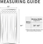 Easy-Going Blackout Curtains for Bedroom, Solid Thermal Insulated Grommet and Noise Reduction Window Drapes, Room Darkening Curtains for Living Room, 2 Panels(42x84 in, Dark Gray)