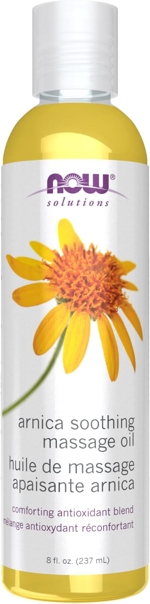 NOW Solutions, Arnica Soothing Massage Oil, Comforting Antioxidant Blend, 8-Ounce