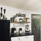 joelsantiques - 60 Inch Wooden Floating Shelves for Wall - 60x9x2 in - Made of Natural Wood - Long Heavy Duty Rustic Wall Shelves for Bedroom - Perfect for Living Room, Kitchen - Medium Brown