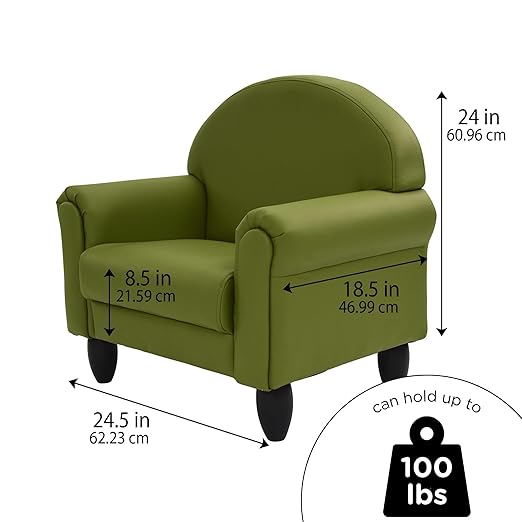 Children's Factory As We Grow Toddler Chair, Flexible Seating for Daycare or Preschool, Kids Reading Couch, Playroom Furniture, Sage