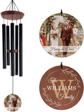 ASTARIN Personalized Wind Chimes Outdoor Deep Tone,35'' Customized Memorial WindChimes for Loss of Loved One,Melody Wind Chime Unique as Sympathy Gift,Home Décor for Garden