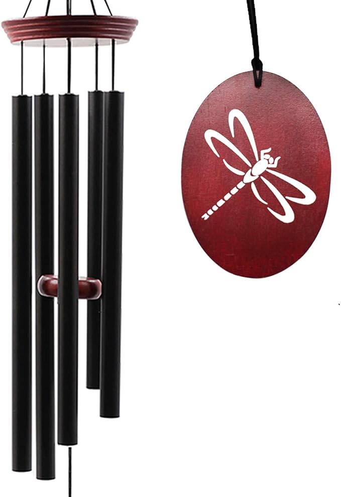 Wind Chimes for Outside, 33 Inch Wind Chimes Outdoor Tuned Soothing Melody, Memorial Wind Chime Sympathy Gifts for Loss of Loved One Prime. Garden Wind Chime. Dragonfly