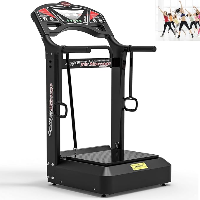 Vibration Platform Workout Machine, Heavy Duty Recovery Whole Body Circulation Vibration Plate 400bl Support for Home Trainer Gym Equipment