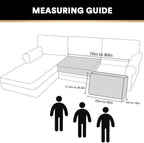 PrinceDeco Velvet Couch Cushion Cover Soft Stretch Cushion Slipcover for Chair Loveseat Sofa Cushion Furniture Protector Seat Cushion Sofa Cover (2 Piece Large Sofa Cushion Covers, Grey)