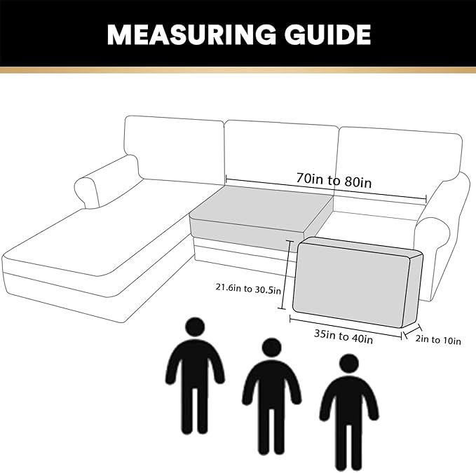 PrinceDeco Velvet Couch Cushion Cover Soft Stretch Cushion Slipcover for Chair Loveseat Sofa Cushion Furniture Protector Seat Cushion Sofa Cover (2 Piece Large Sofa Cushion Covers, Brown)