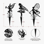 Decorative Garden Stakes, Fairy Garden Statues for Home and Garden (6)