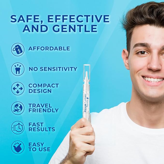 Venus Visage Award Winning Teeth Whitening Pen, 20+ Uses - Teeth whitening Kit Professionally formulated - Best Teeth whitening Gel Pen Teeth Whitener - Low Sensitivity (Mint) (0.07 Fl Oz (Pack of 2))