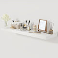 White Floating Shelves 48 Inch Long, 12 Inch Deep Floating Shelves for Wall, 48 x 12 Large Wall Shelves for Home Storage & Display, 2" Thicked Floating Shelf for Bedroom, Living Room, 1 Pack