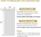 H.VERSAILTEX Blackout Window Curtain Panels Thermal Insulated Room Darkening Solid Grommet Curtains/Drapes for Bedroom Privacy Protection (Set of 2 Panels,52 by 63 Inch Long, Macchiato)