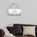SENJIAN Christian Decor Bible Verse Wall Decor, I Can Do All Things Through Christ, Modern Farmhouse Sign Scripture Printed Wood Sign Wall Art Religious Decoration for Home Office Bathroom Bedroom