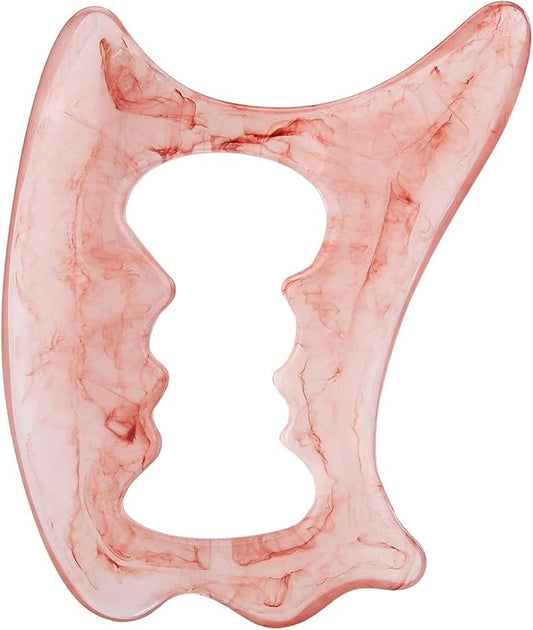 Large Body Gua Sha Tool D-Shape Resin Muscle Scraper Massage Tool for Lymph Drainage Myofascial Release Relieve Muscle Pain Cellulite Removal