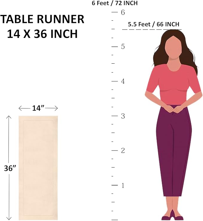 Solino Home Linen Purple Table Runner 36 Inches - Classic Hemstitch, 100% Pure Linen Coffee Table Runner 14 x 36 Inch Ideal for Dresser Tables - Fall, Autumn, Halloween, Thanksgiving