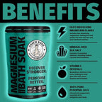 Coach Soak Magnesium Recovery Value Bundle - Flakes Bath Soak + Oil Spray + Lotion with MSM (Cooling Menthol, 3-Pack)