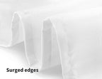 Surmente Square Tablecloth for Square or Round Tables 100% Polyester 85x85 Inch Table Cloth for Weddings, Banquets, or Restaurants (White)