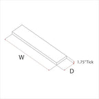 URBANDI, Rustic Floating Shelves, Set of 2, Hidden Bracket, Solid Wood, Heavy Duty, Wall Mounted Shelves, (Dark Brown, 48Wx8D)
