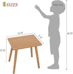 AWASEN Mid Century Modern Side Table, Small End for Living Room Bedroom Office Small Spaces, Modern Side Table Nightstand with Solid Wood, Easy Assembly, (Brown)
