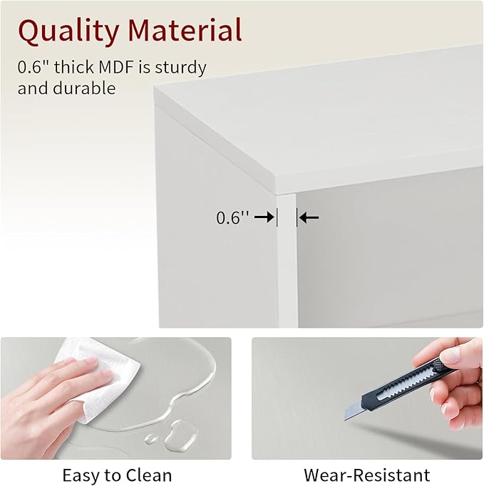 71 Inch Tall 8-Shelf Bookcase, Wood Bookshelf Storage Organizer Adjustable Shelf for Home Office Living Room, Converts into Two 4-Shelf Bookshelves, White